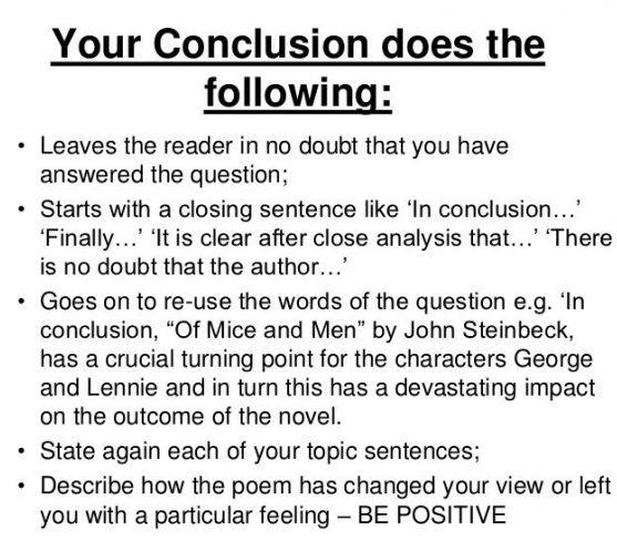 how to write a conclusion for a nonfiction essay