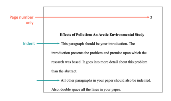 Apa paragraph deals format