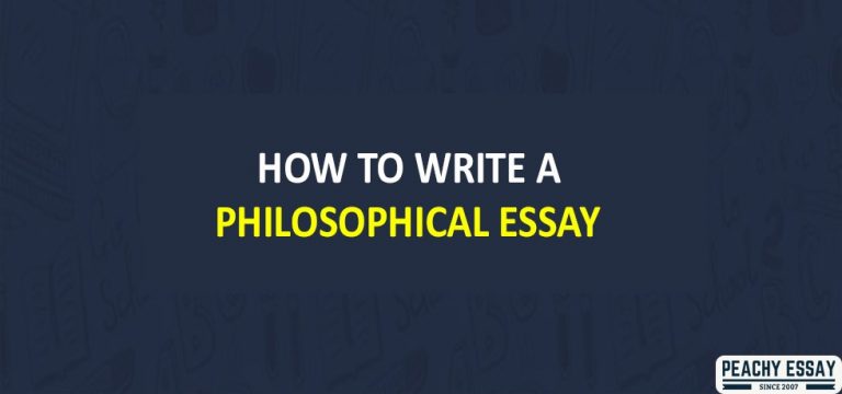 how to write a philosophical essay