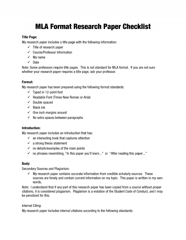 mla english essay format