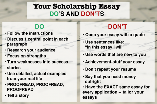 scholarships that require essays for high school students