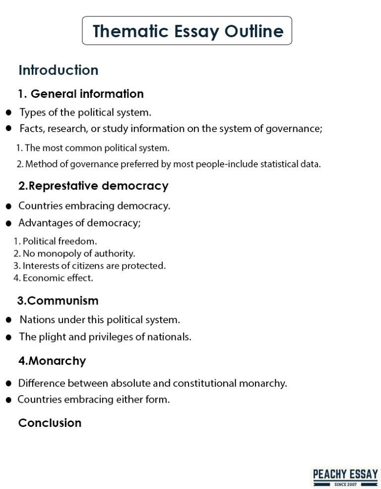 thematic connection essay