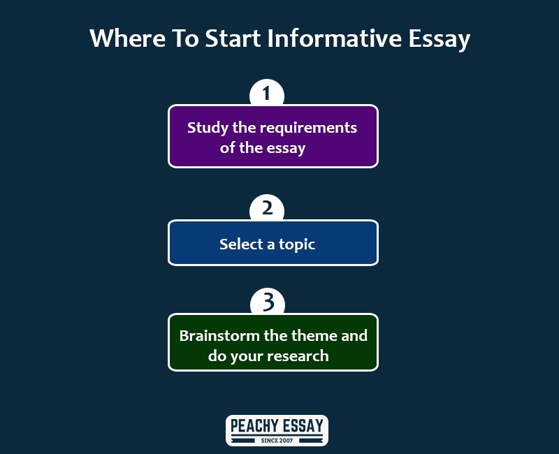 what does an informative essay need