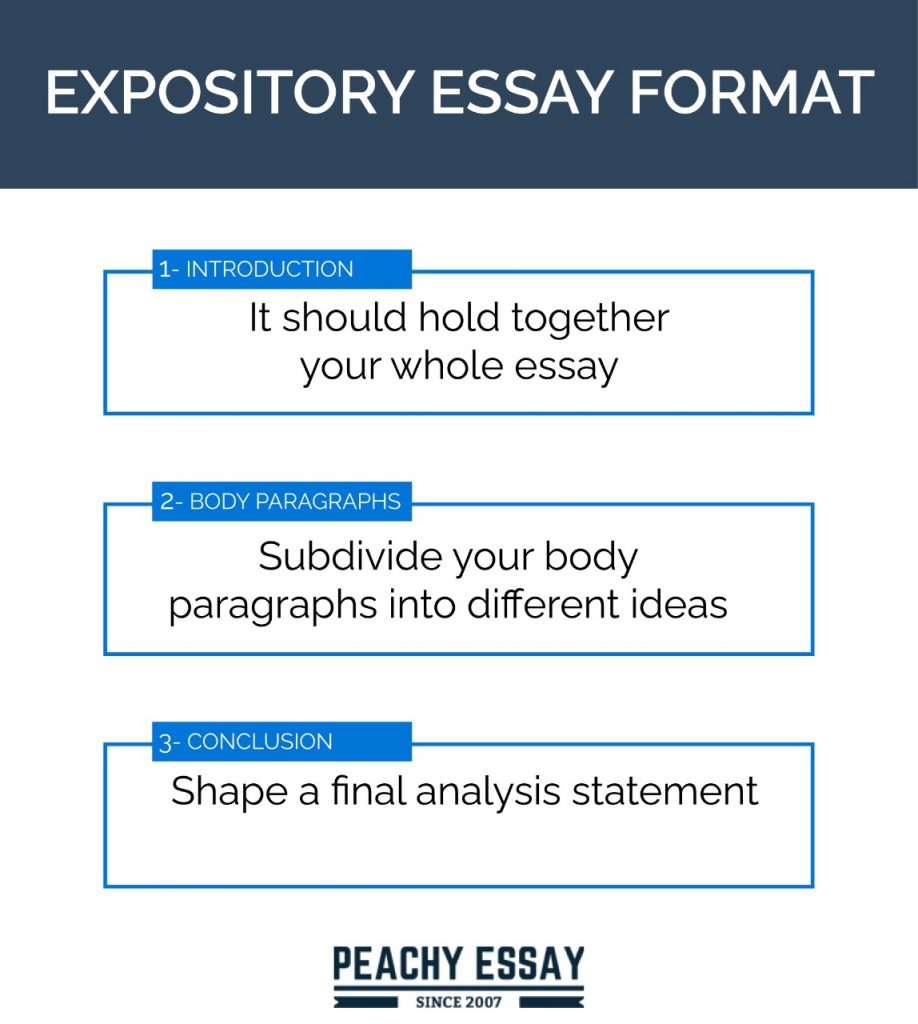 expository essay setup