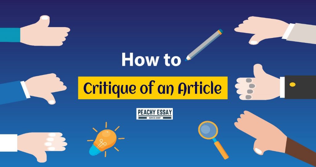How to critique of an article
