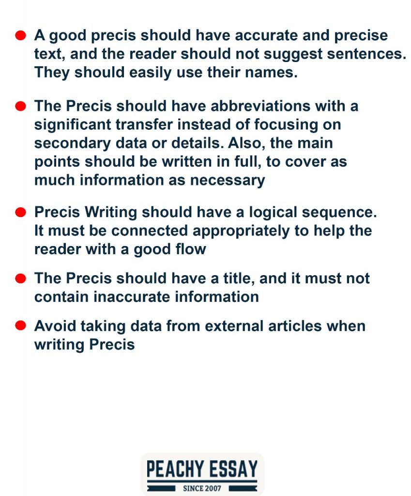 How to Write a Precis- Complete Guide - Peachy Essay