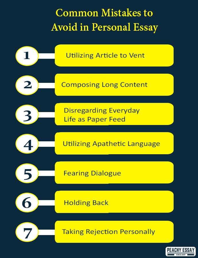 Common mistakes to avoid in personal essay