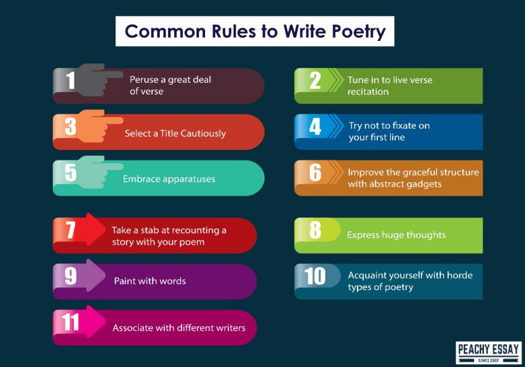 common rules to write poetry