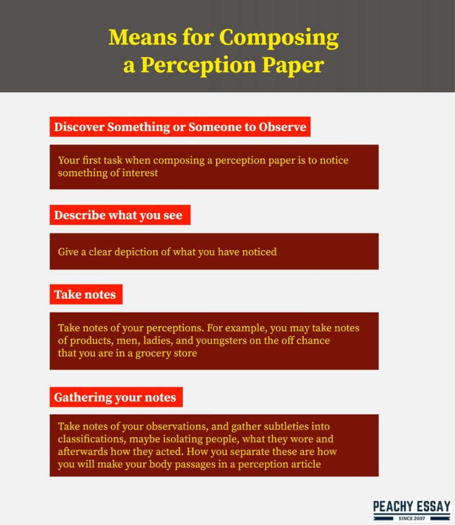 composing a perception paper