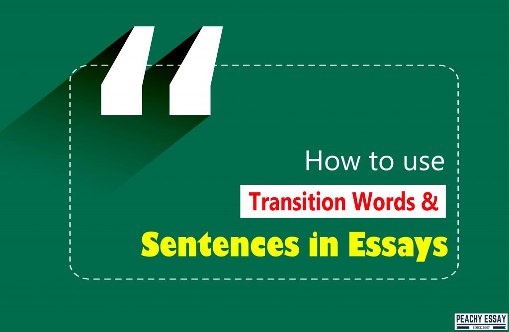 How to Use Transition Words in Essay