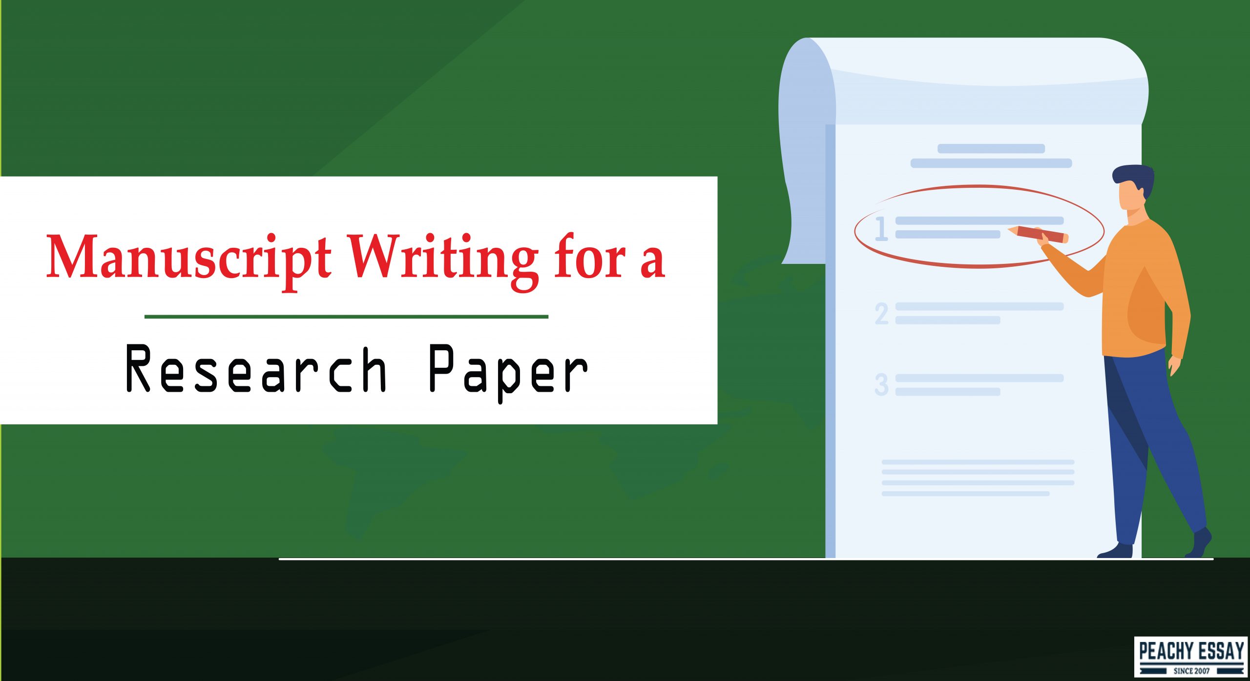 what is the manuscript of a research paper