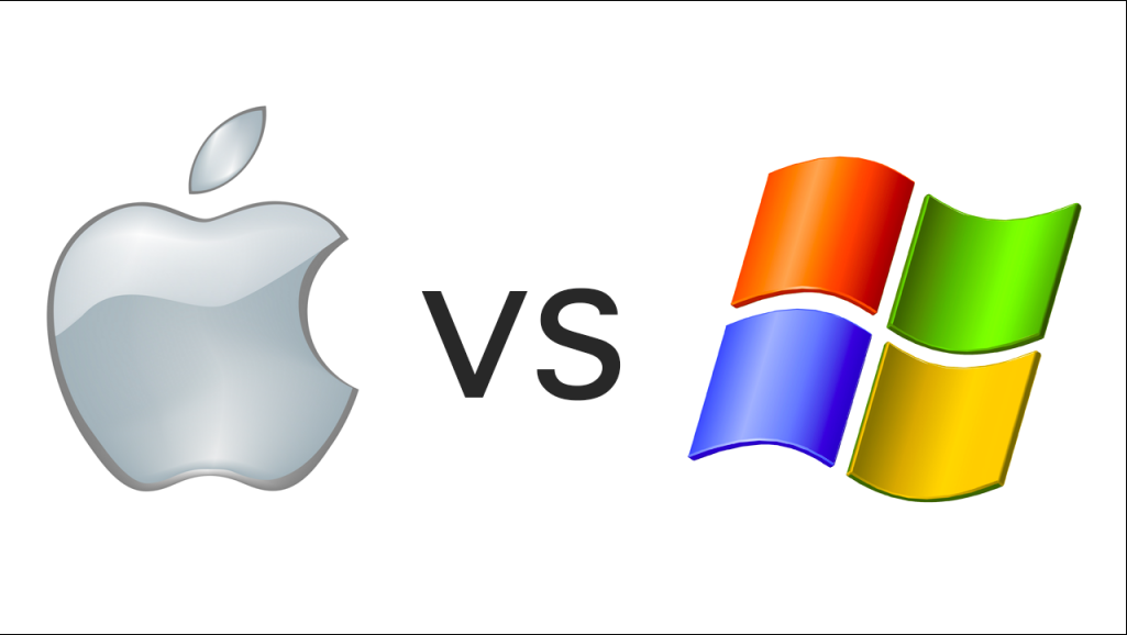 apple vs microsoft infographic