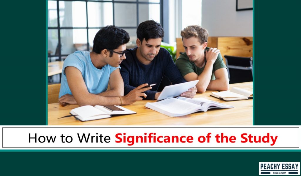 Writing Significance of Study