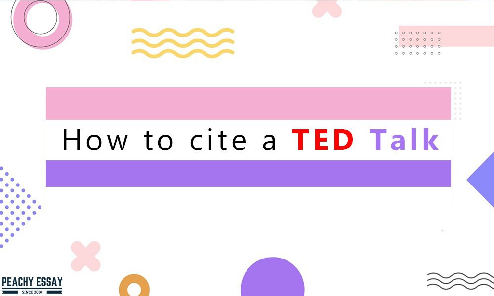 how to cite a ted talk in an essay