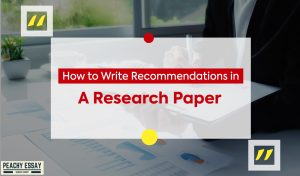 Write Recommendations in a Research Paper
